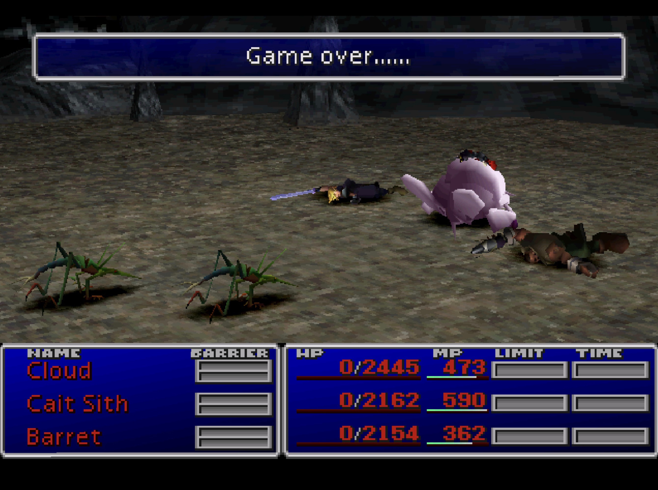 Da war wohl jemand schlecht in Final Fantasy 7 und hat verloren