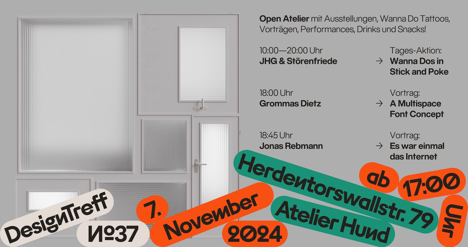 Plakat für den DesignTreff Nr.37