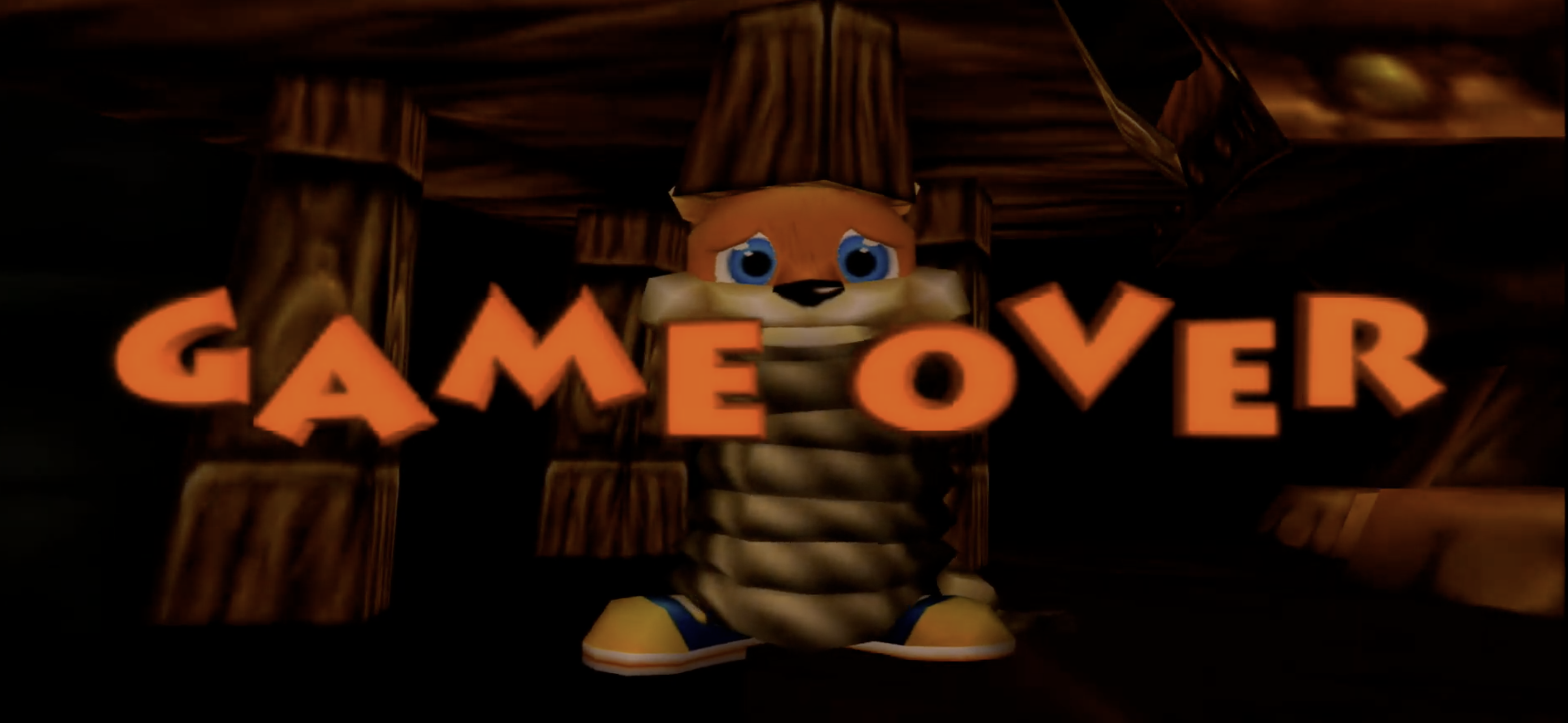 Game Over Screen von Conkers Bad Fur Day