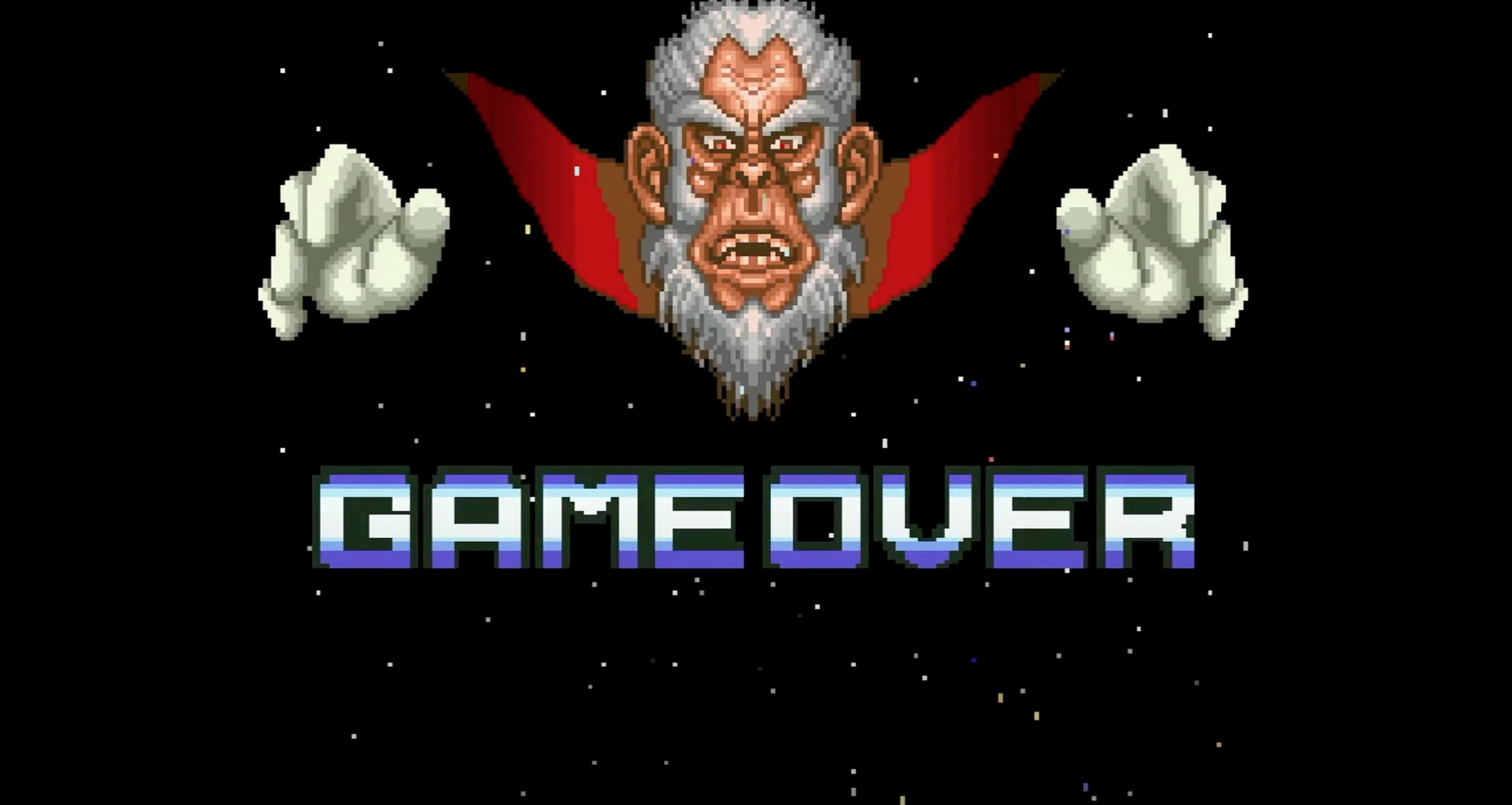 Game Over Screen von Star Fox füs SNES