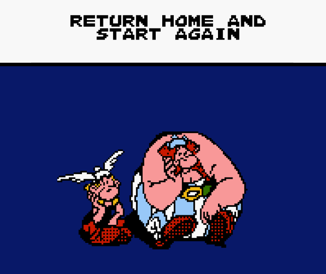 Game Over mit Asterix und Obelix